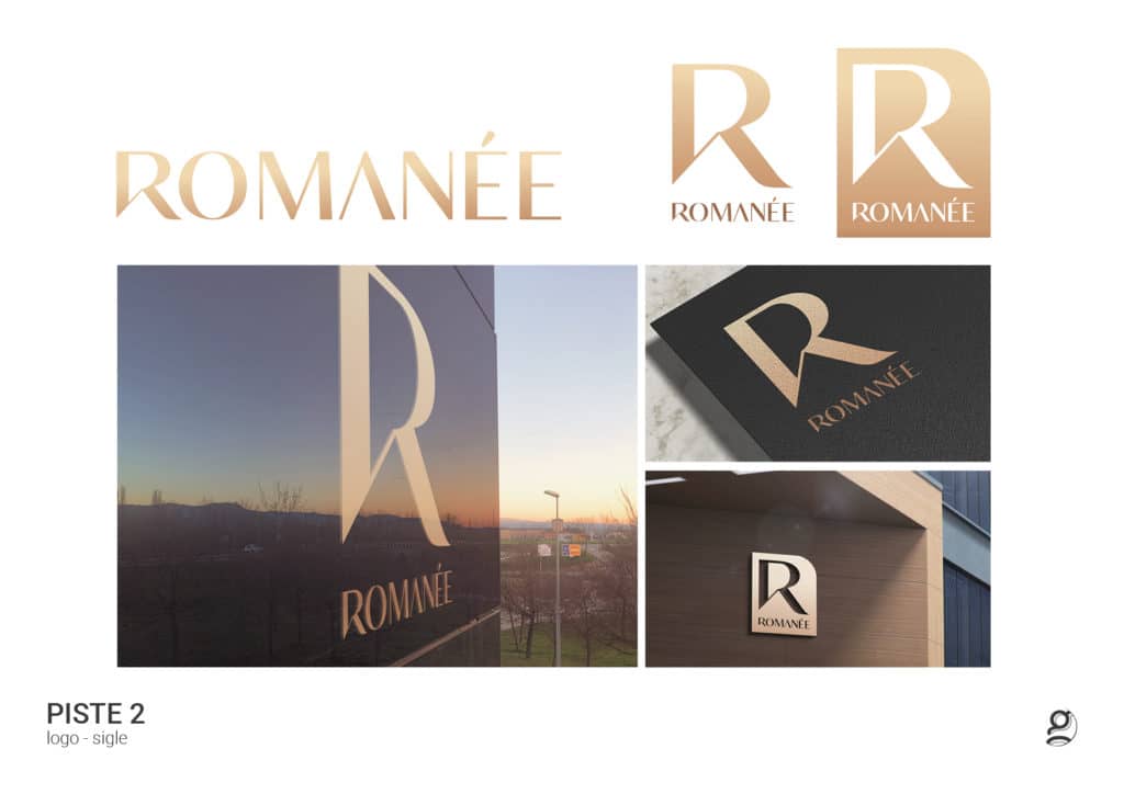 Projet Romanée logo, graphitéine Limoges