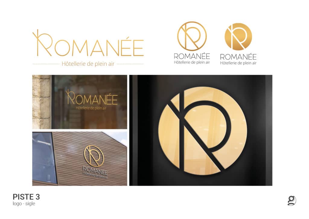 Romanée logo, graphitéine agence de communication