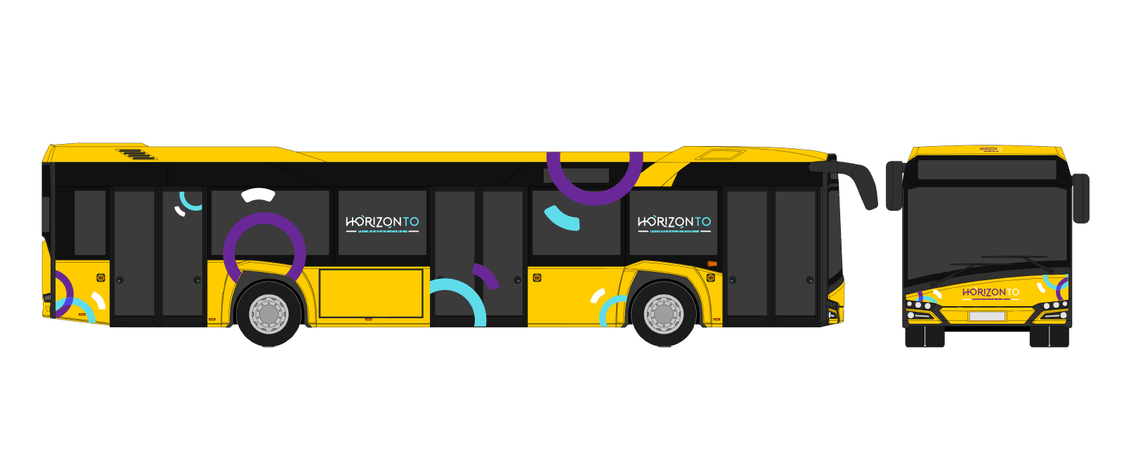 Habillage de bus Kéolis, agence communication à limoges
